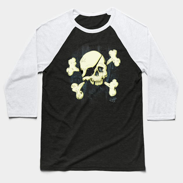 Yar' Avast! Baseball T-Shirt by schockgraphics